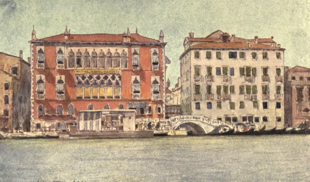 Venice 1912 Hotel Danieli Canvas Art - Mortimer Menpes (18 x 24)