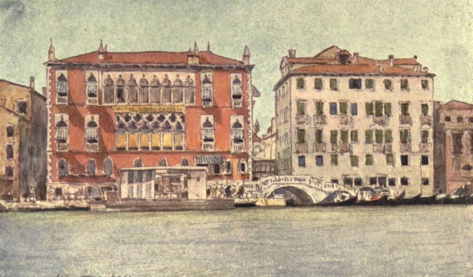 Venice 1912 Hotel Danieli Canvas Art - Mortimer Menpes (24 x 36)