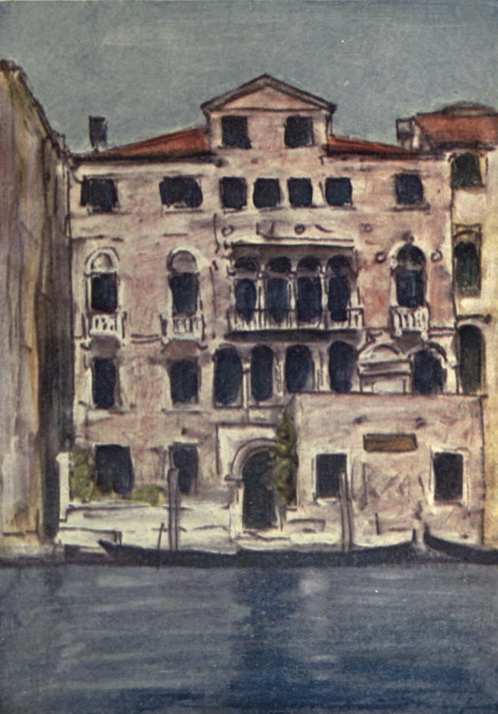 Venice 1912 Palazzo Mengaldo Canvas Art - Mortimer Menpes (18 x 24)