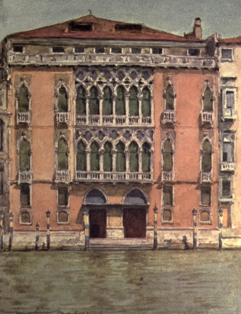 Venice 1912 Palazzo Pisani Canvas Art - Mortimer Menpes (24 x 36)