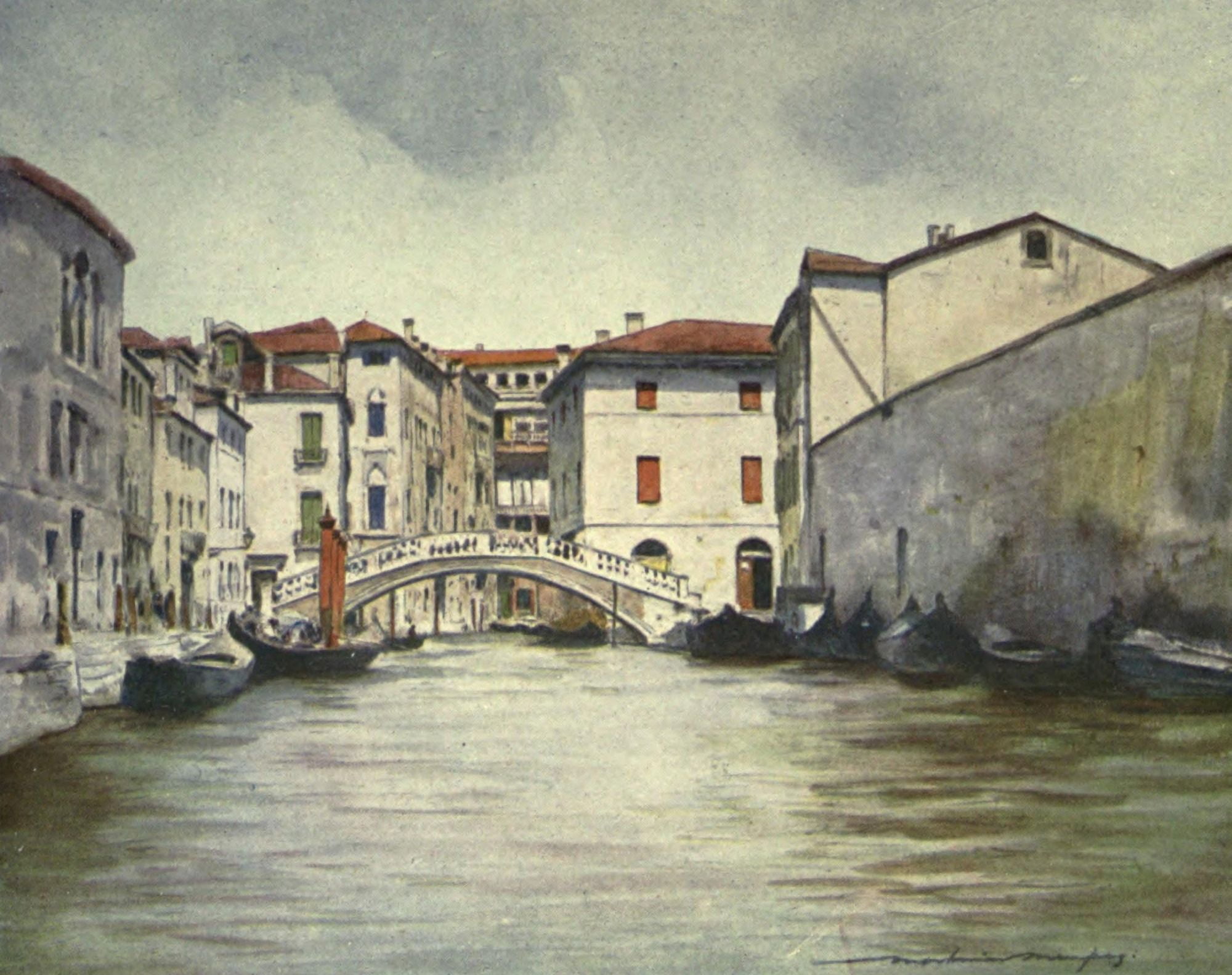 Venice 1912 Under the midday sun Canvas Art - Mortimer Menpes (18 x 24)