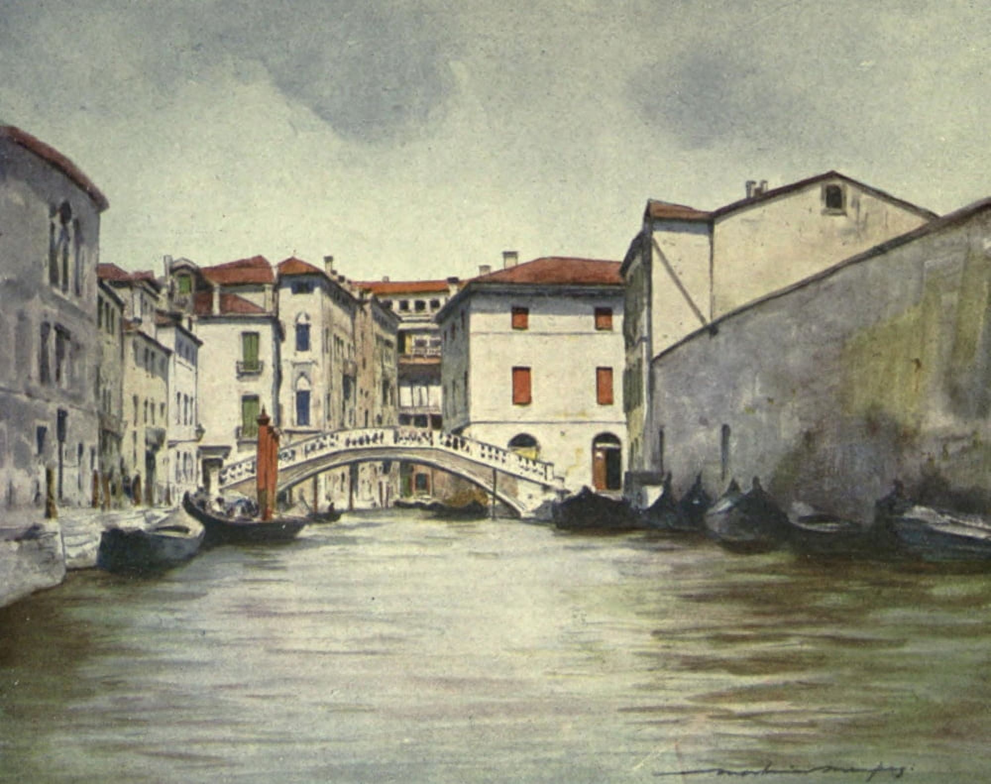 Venice 1912 Under the midday sun Canvas Art - Mortimer Menpes (24 x 36)