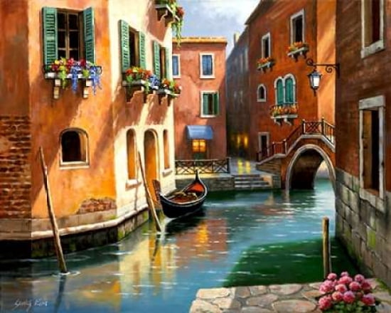 Venice Afternoon Canvas Art - Sung Kim (24 x 30)