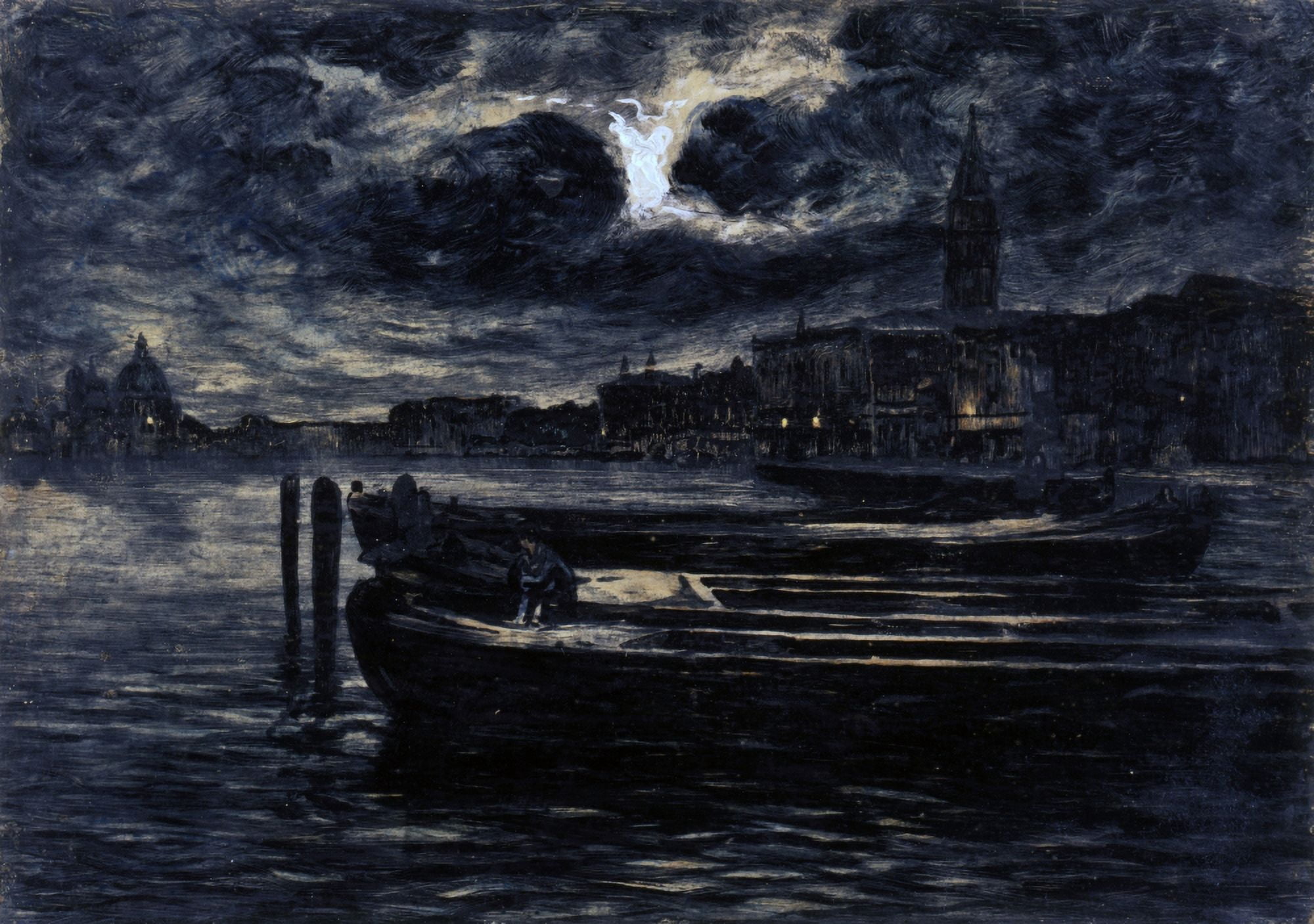 Venice Asleep Canvas Art - (24 x 18)