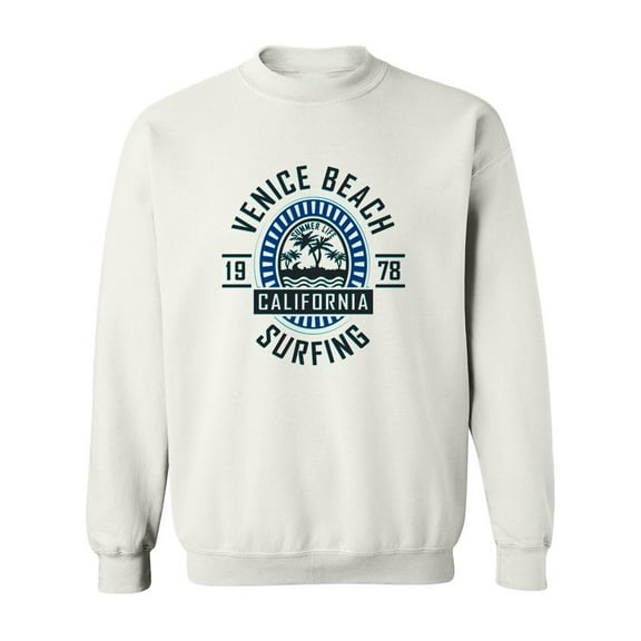 Venice Beach 78 Sweatshirt Men - Men Sweatshirt, White, 2XL