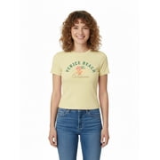 Feeling Spicy Women's Graphic Cropped Baby Tee with Short Sleeves, Sizes XXS-XXL