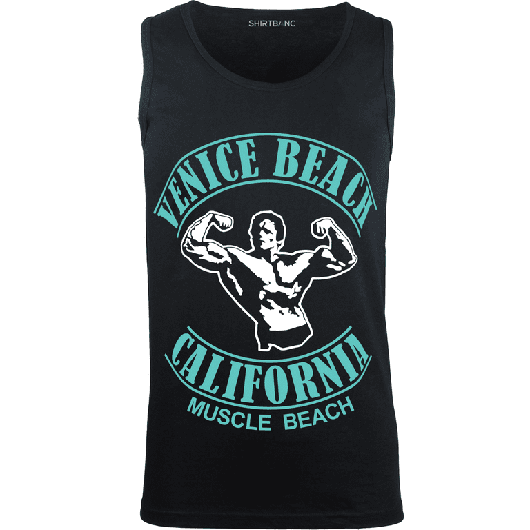 Beach Top Venice Tank Shirt Mens Beach California Muscle Graphic