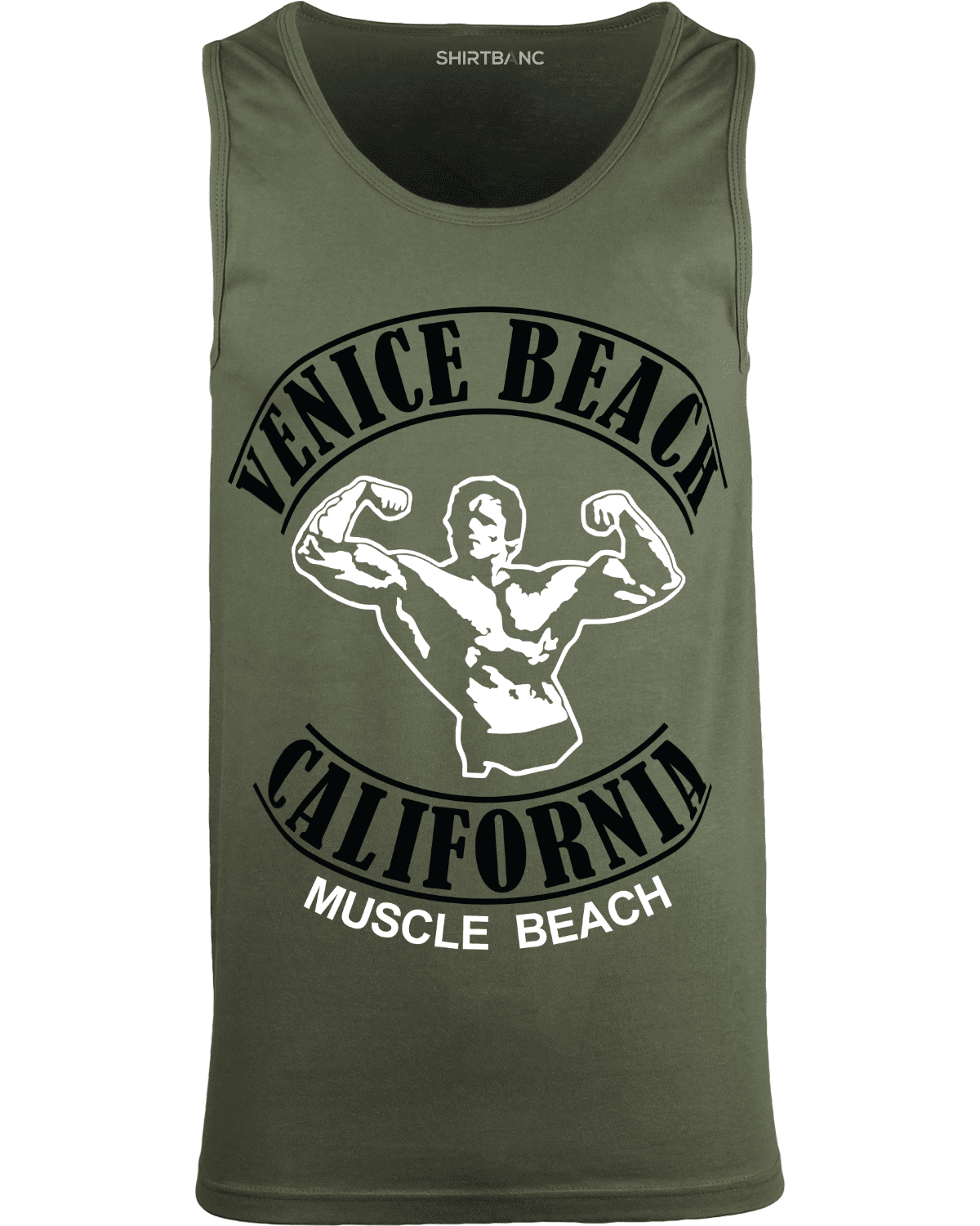 Muscle Venice Top Beach Tank Shirt Graphic California Beach Mens