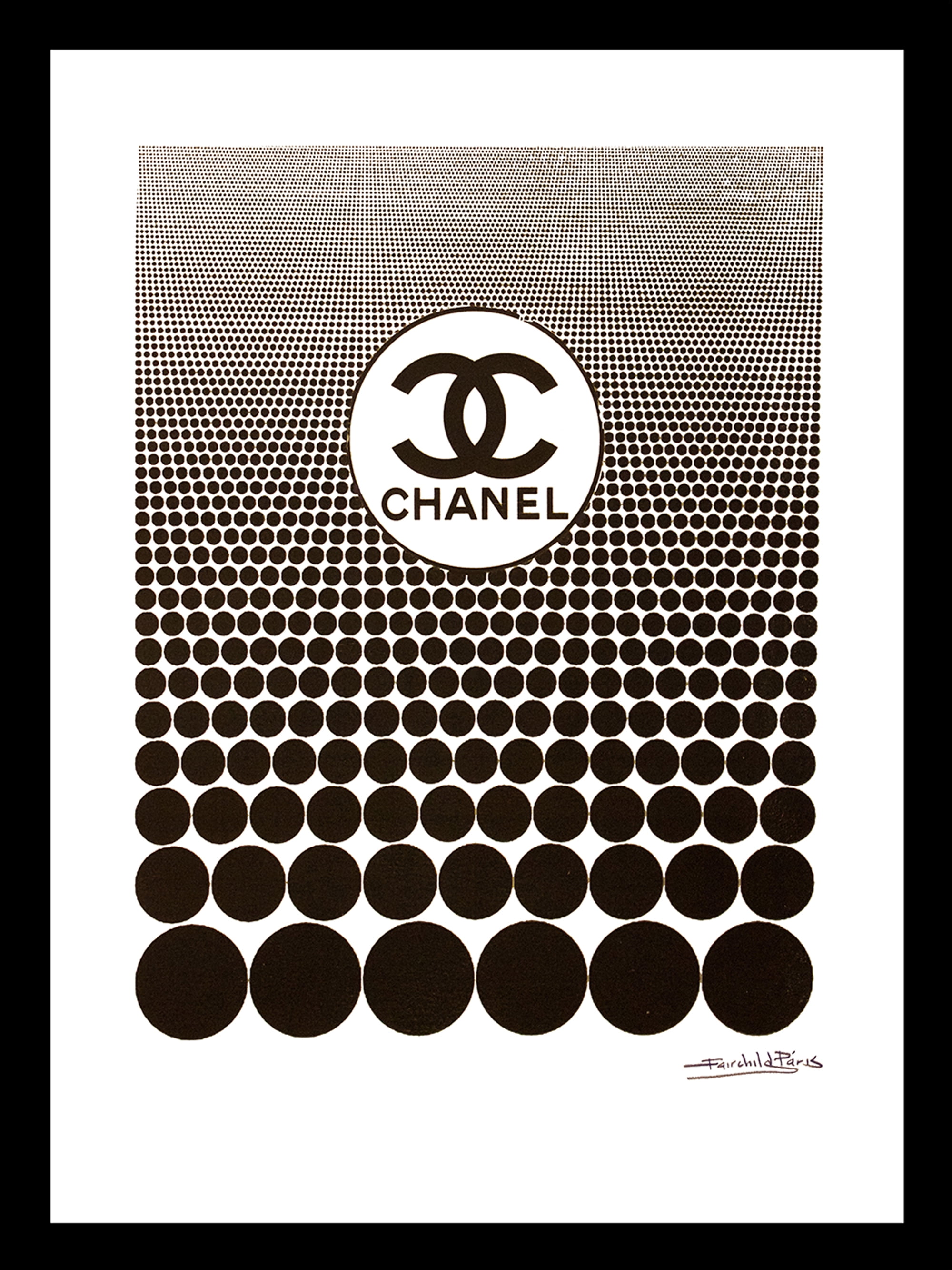 Venice Beach Collection's Groovy Glam Fashion Dots 14x18 Framed Print