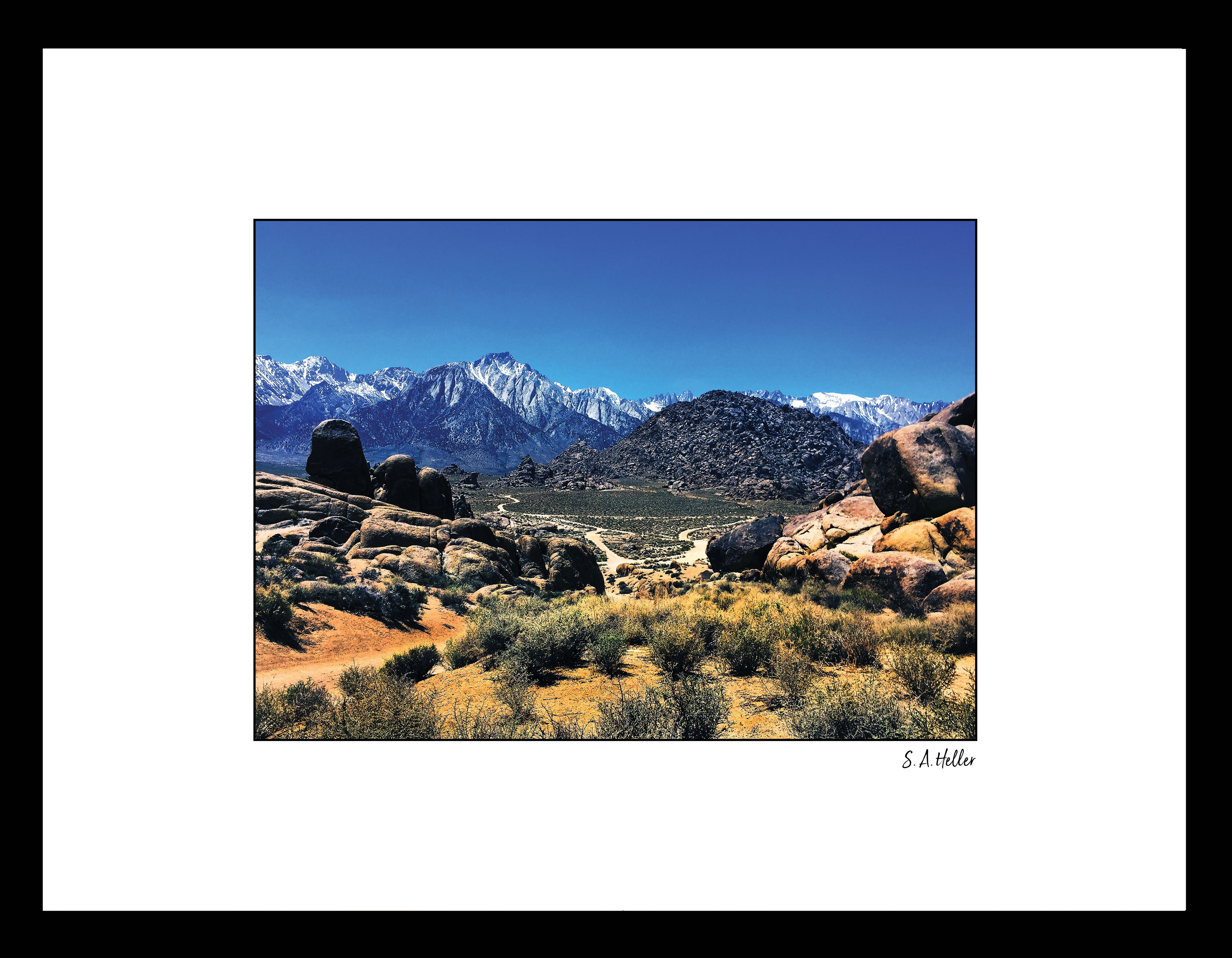 Venice Beach Collection's Peaks Road, photographed by Steven A. Heller 14x18 Framed Print