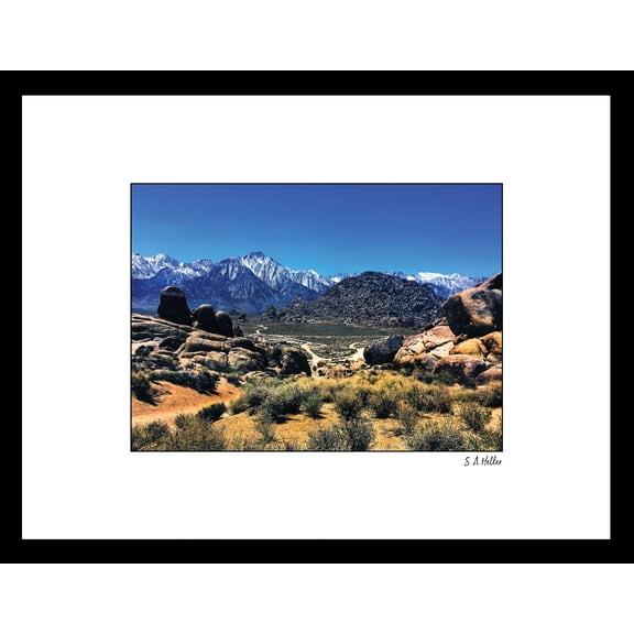 Venice Beach Collection's Peaks Road, photographed by Steven A. Heller 14x18 Framed Print