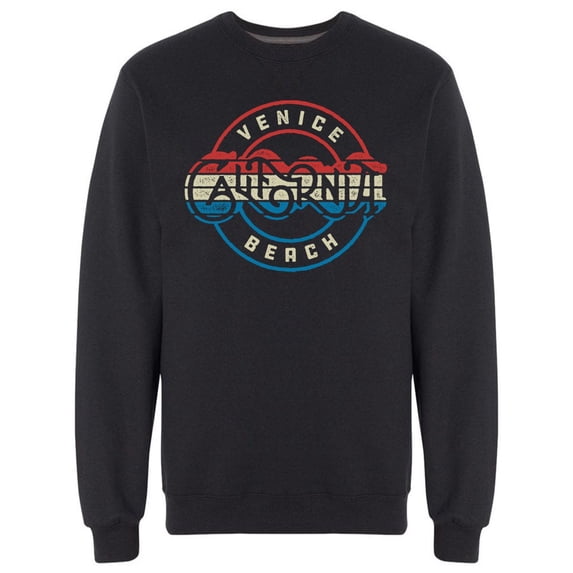 Venice Beach La Urban Stamp Sweatshirt Men -Image by Shutterstock, Male Large