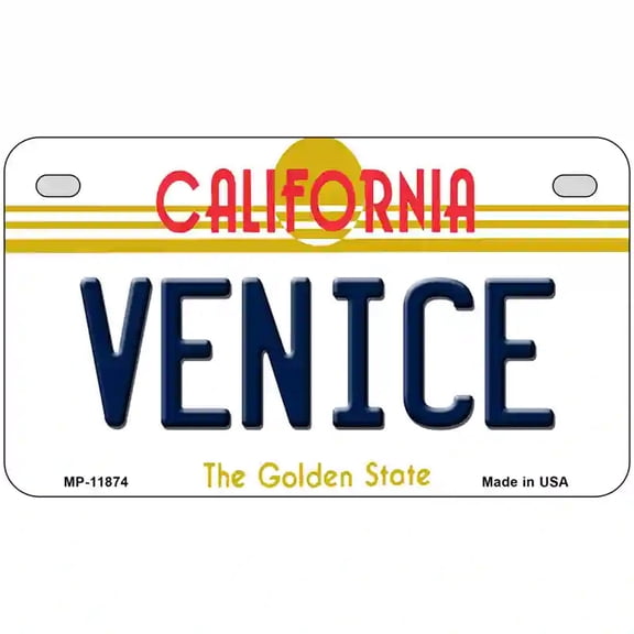 Venice California Novelty License Plate 7" x 4" Motorcycle (MP)