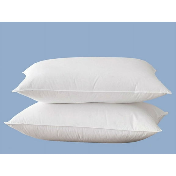 "Venice" Canadian Hutterite White Down Pillow, 700 Fill Power, Firm Support (21 Ounce Fill), 380 T/C Cotton Shell, Queen Size
