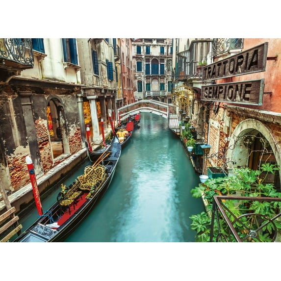 Venice Canal, 1000 Pc Jigsaw Puzzle by Clementoni