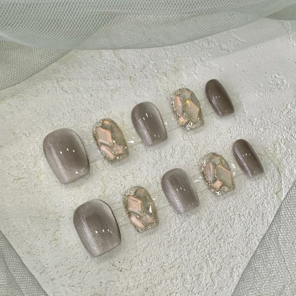 Venice Cat Eye All-match Micro Glass Bead High-grade Wear Armor