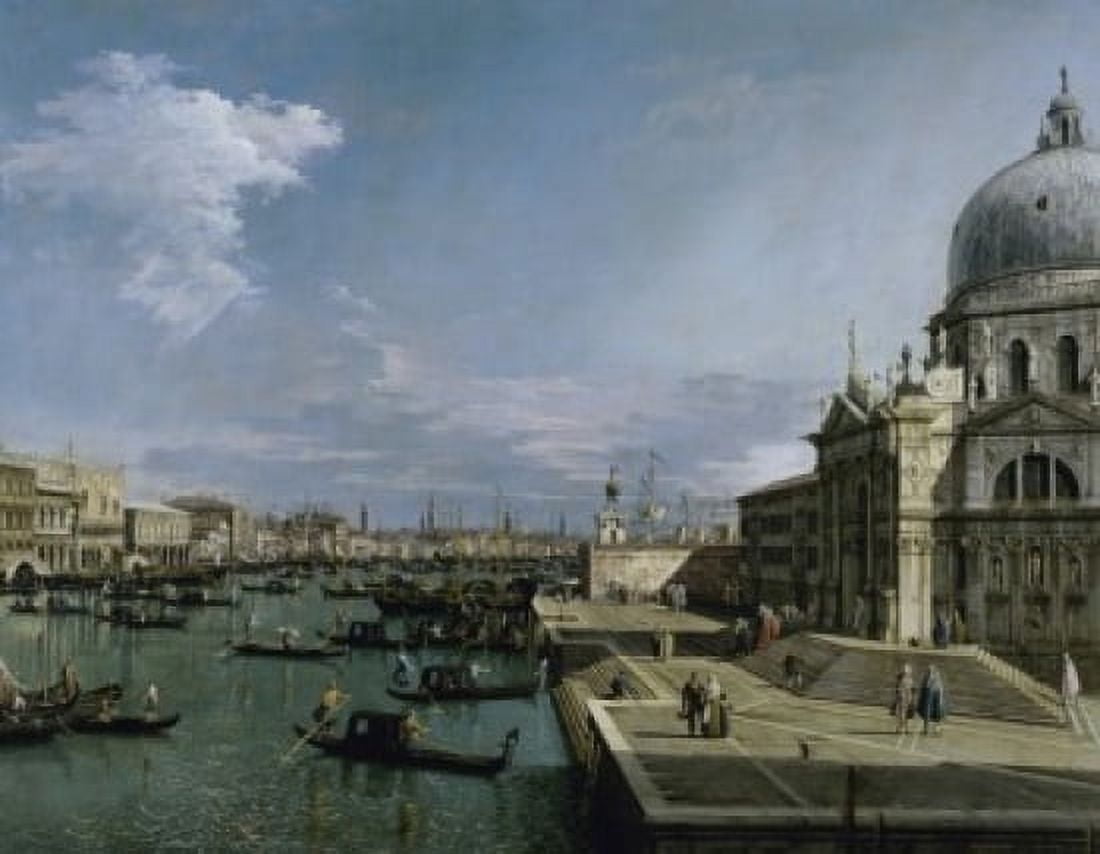 Venice Church of the Blessed Sacrament Giovanni Antonio C Canaletto (1697-1768Italian) Musee du Louvre Paris Canvas Art - Giovanni Antonio C Canaletto (18 x 24)