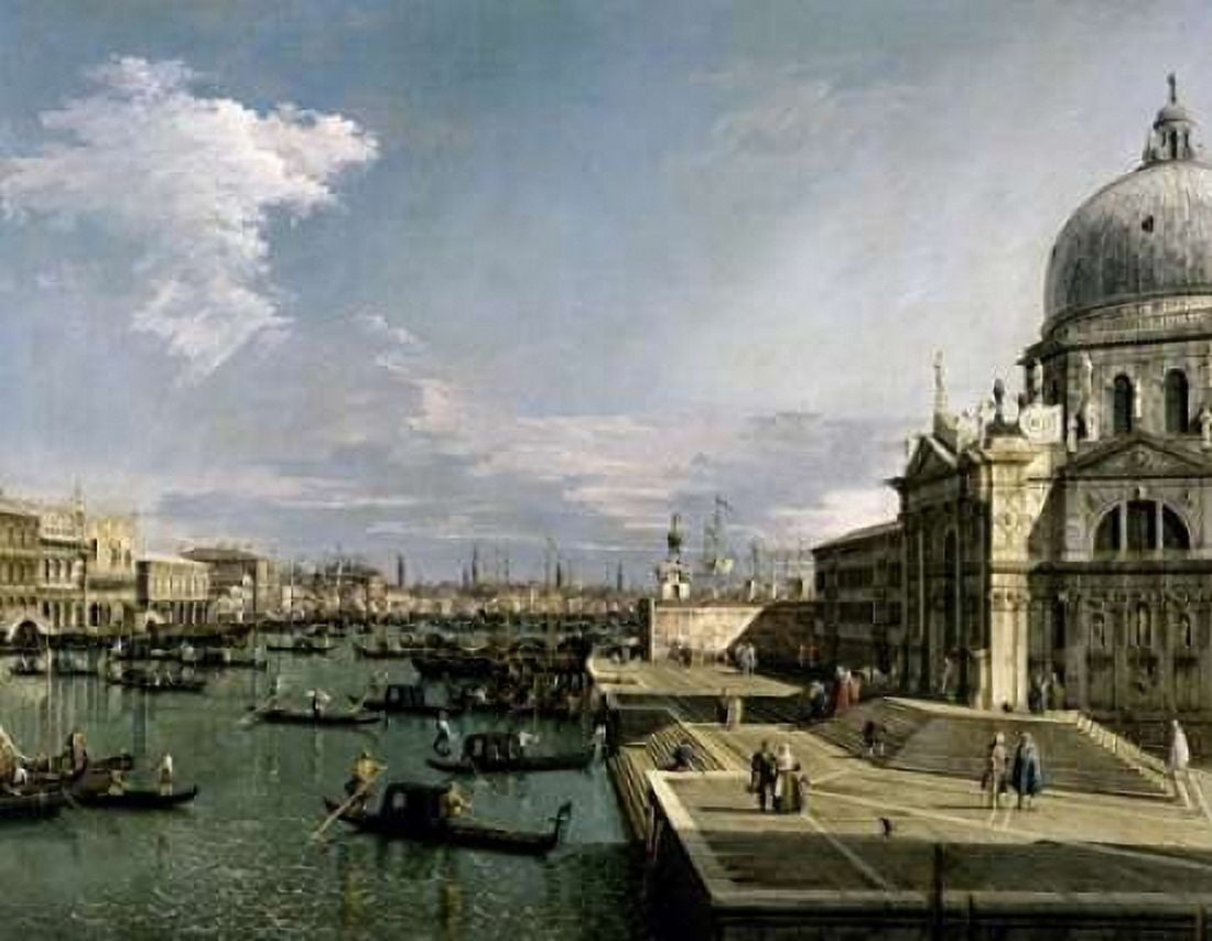 Venice Church of the Blessed Sacrament Canvas Art - Canaletto (24 x 30)