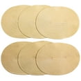 thumbnail image 1 of Venice Collections London Woven Spiral Table Placemats 16.9 X 13 Inches Oval Set of 6 Non-Slip Dining & Kitchen Table Mats Shell, 1 of 2