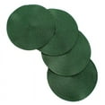 thumbnail image 1 of Venice Collections Vienna Woven Spiral Table Placemats 15 Inches Round Set of 4 Non-Slip Dining & Kitchen Table Mats Hunter Green, 1 of 1