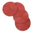 thumbnail image 1 of Venice Collections Vienna Woven Spiral Table Placemats 15 Inches Round Set of 4 Non-Slip Dining & Kitchen Table Mats Rust, 1 of 2
