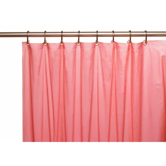 Venice Elegant Home Heavy Duty Vinyl Shower Curtain Liner With 12 Metal Grommets Dusty Rose