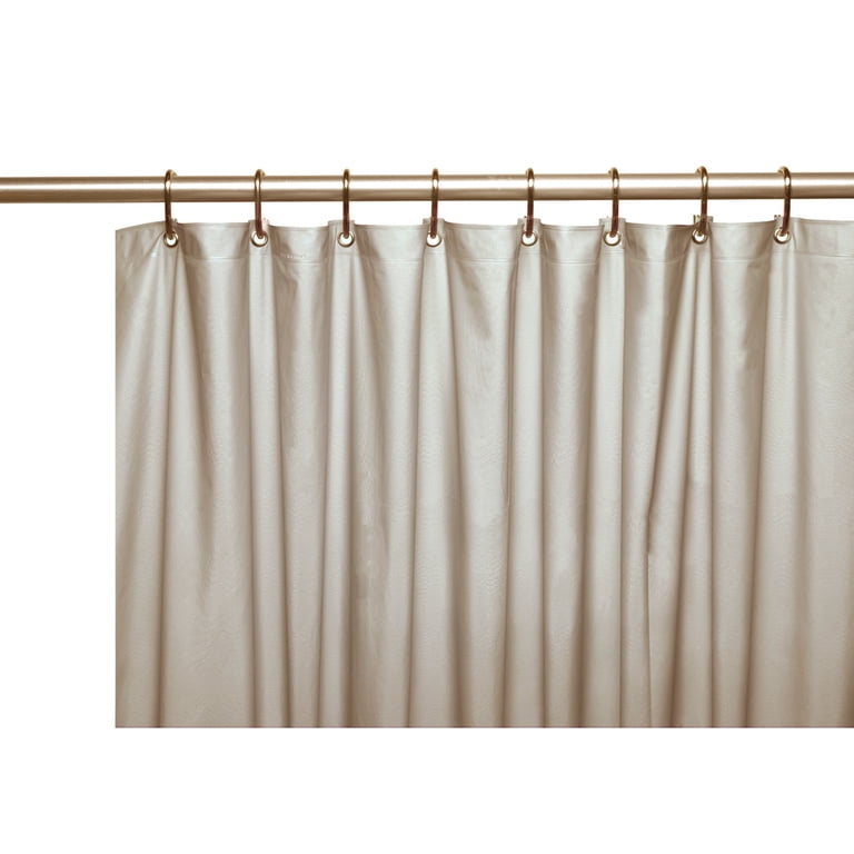 Heavy Duty Vinyl Shower Curtain Liner – 70x72 Inch With 12 Metal Grommets & Bottom Magnets – Waterproof Bathroom Protector