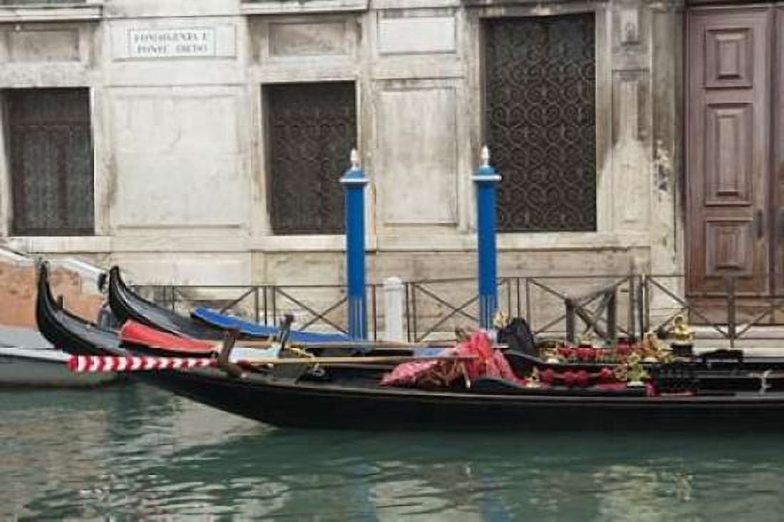 Venice Gondolas I Canvas Art - George Johnson (20 x 28)