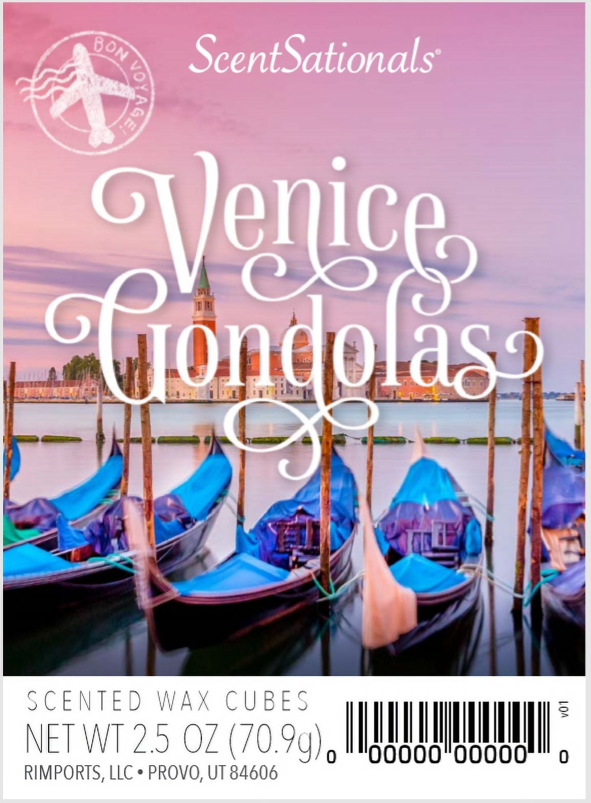Venice Gondolas Scented Wax Melts, ScentSationals, 2.5oz