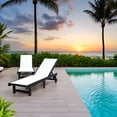 thumbnail image 1 of Venice HDPE Chaise Lounge, Black (Set of 2), 1 of 6
