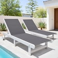 thumbnail image 1 of Venice HDPE Chaise Lounge, White (Set of 2), 1 of 5