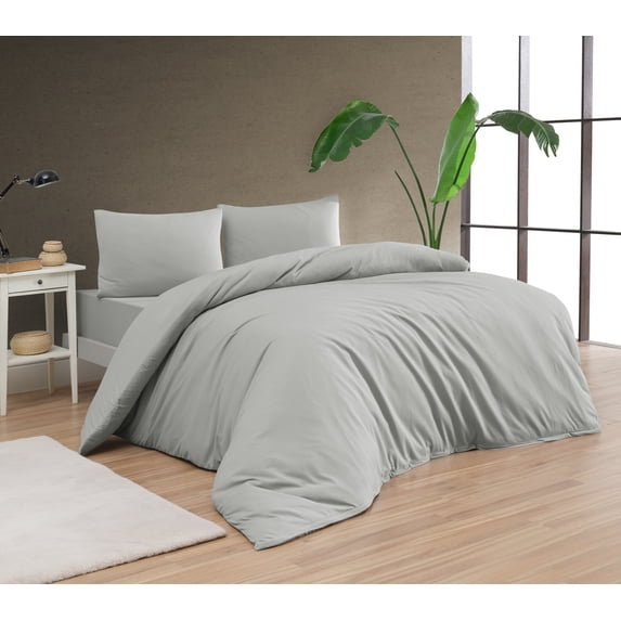 Venice Home 100% Cotton Jersey Duvet Cover Set - 3 Piece Set