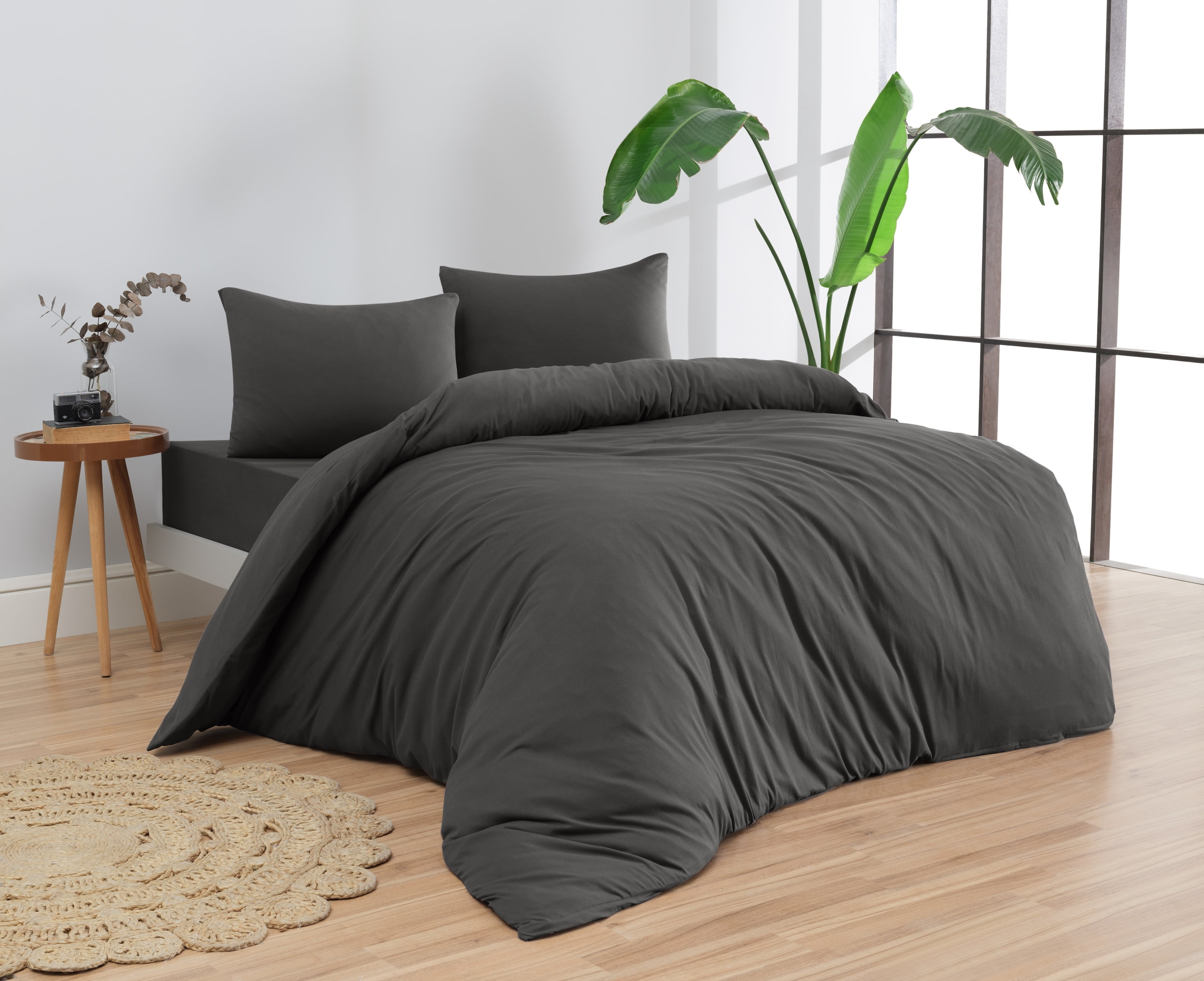 Venice Home 100% Cotton Jersey Duvet Cover Set - 3 Piece Set