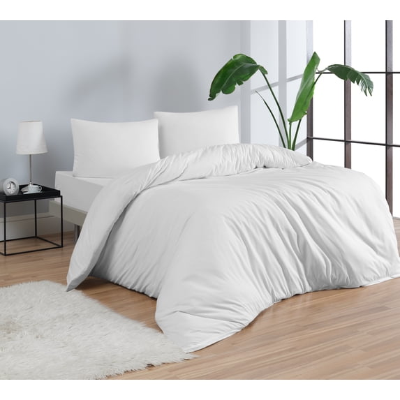Venice Home 100% Cotton Jersey Duvet Cover Set - 3 Piece Set