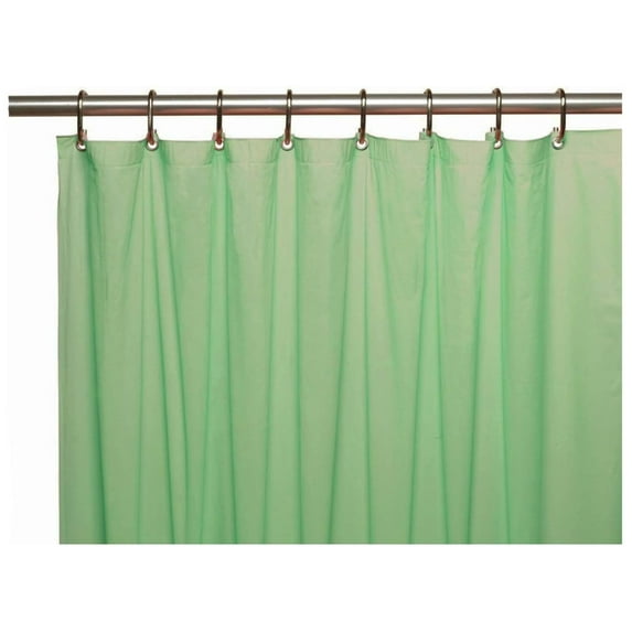 Venice Home Heavy Duty Vinyl Shower Curtain Liner with 12 Metal Grommets (Jade)