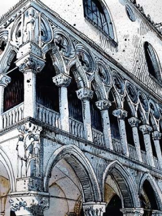 Venice III Canvas Art - Jack the Flipper (18 x 24)