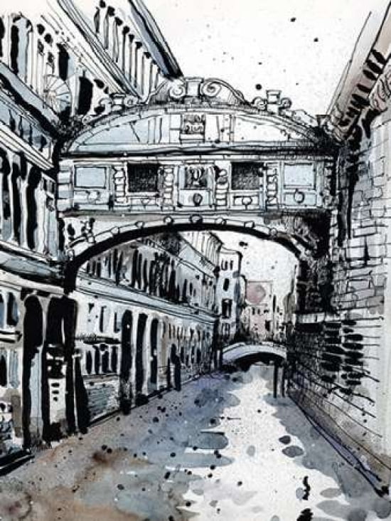 Venice IV Canvas Art - Jack the Flipper (18 x 24)