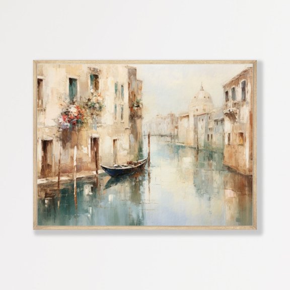 Venice Italy Art Print Retro Venetian Muted Rustic Wall Art Home Decor