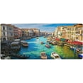 thumbnail image 1 of Venice Italy Painting Large Gaming Mouse Pad Big Mousepad Mice Keyboard Mat with Non-Slip Rubber Base for Computer Laptop Home & Office, 35.4 X 15.7 inch, 1 of 5