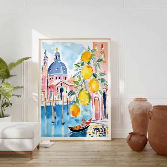 Venice Italy Poster: Artistic Travel Poster, Unframed Poster Size 16x24