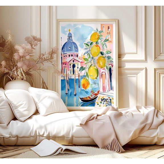 Venice Italy Poster: Artistic Venetian Wall Art, Unframed Poster Size 16x24