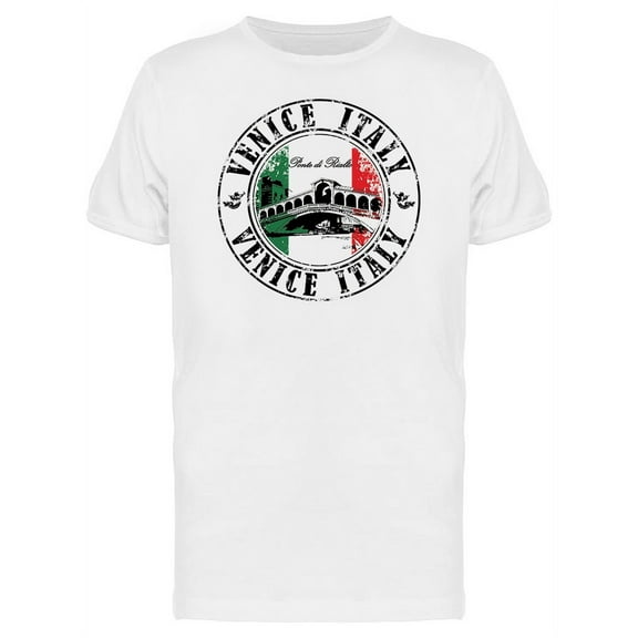 Venice Italy Round Logo T-Shirt Men -Image by Shutterstock, Male x-Large