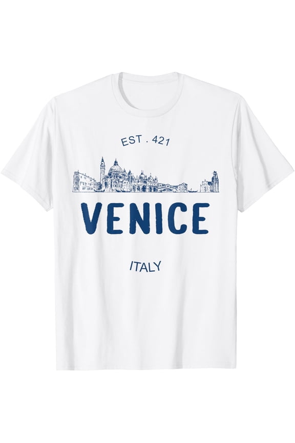 Venice Italy Souvenirs T-ShirtMen and women, White T-shirt, size: Extra large