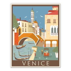 Venice Italy Travel - 3" Vinyl Sticker - For Car Laptop Water Bottle Phone - Waterproof Decal