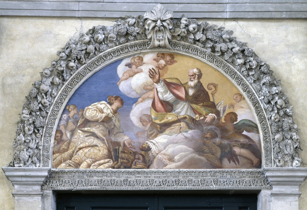 Venice Kneeling Before St Nicholas Canvas Art - (36 x 24)