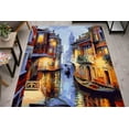 thumbnail image 1 of Venice Landscape Rugs, Italy Rug, Venice at Night Rug, View Rug, Step Rug, Dining Room Rug, Classic Rug, Thick Rug, Machine Washable Rug, 5.9'x9.2' - 180x280 cm, 1 of 5