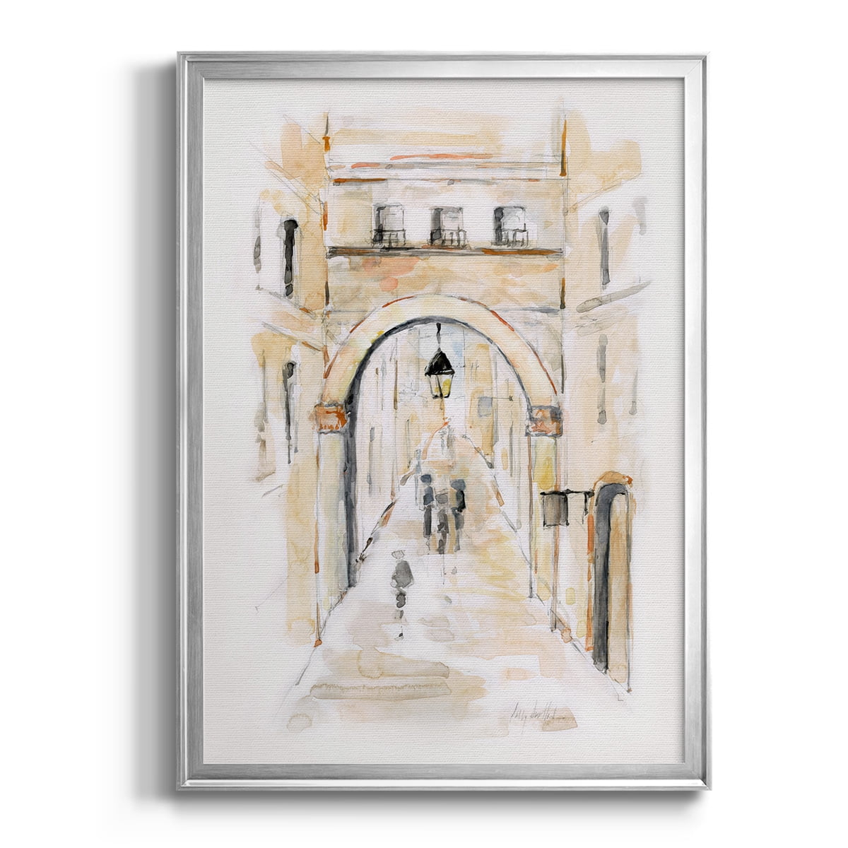 Venice Market Day I Classic Wall Art, Premium Framed Print, Vintage Market Scene - Ready to Hang