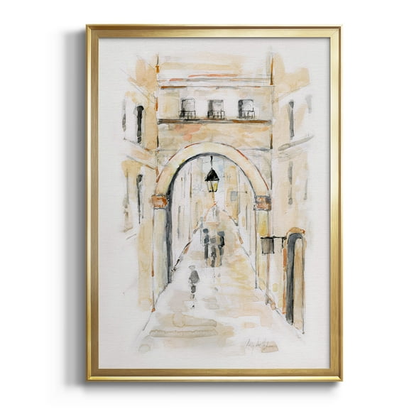 Venice Market Day I Classic Wall Art, Premium Framed Print, Vintage Market Scene - Ready to Hang