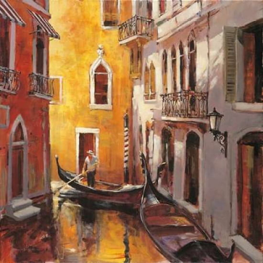 Venice Morning Canvas Art - Brent Heighton (24 x 24)