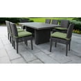 thumbnail image 1 of TK Classics Venice Rectangular Outdoor Patio Dining Table with 8 Armless Chairs, 1 of 3